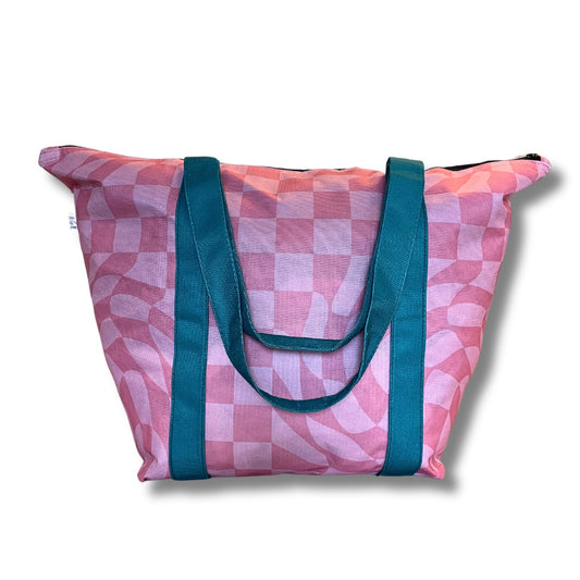Geometric Swirl Beach Bag