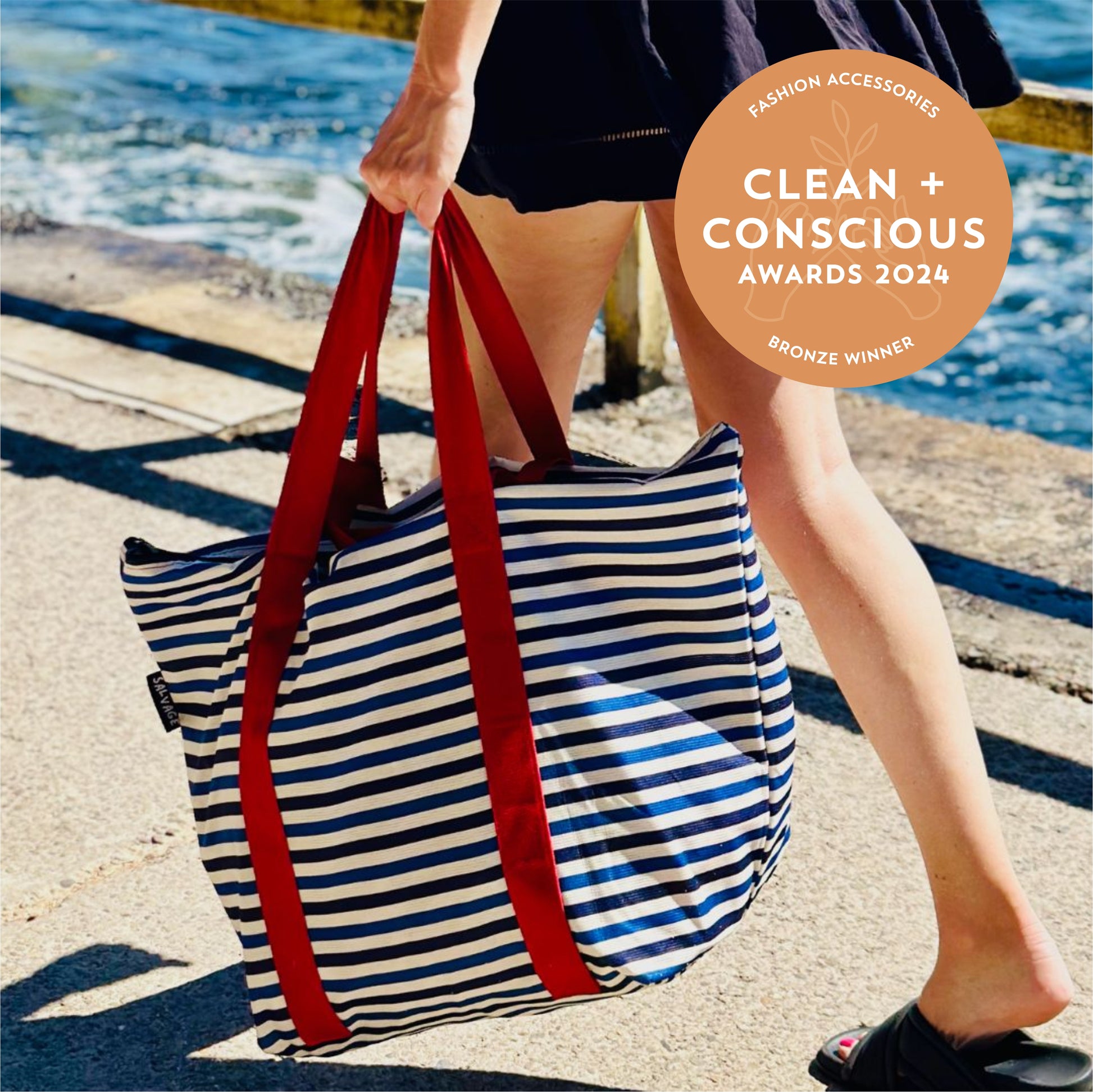 Stripe Beach Bag