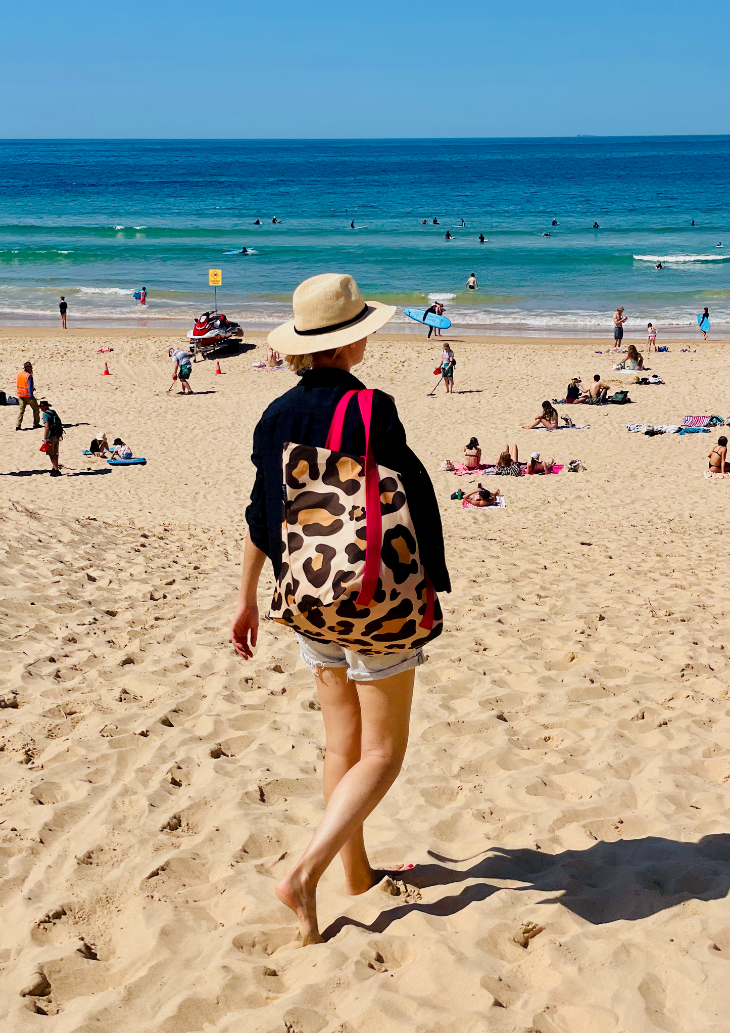 Leopard Beach Bag